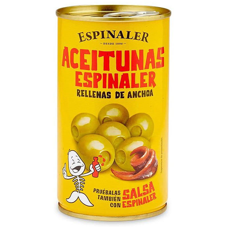 ACEITUNAS RELLENAS 160/200 LATA 6/2Kg (600gr P.N.E.)
